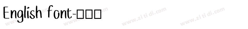 English font字体转换